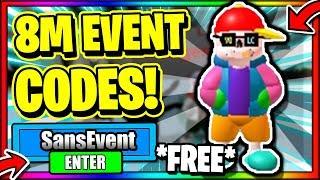 ALL *NEW* SECRET OP WORKING CODES! [8M EVENT UPDATE] Roblox Sans Multiversal Battles!