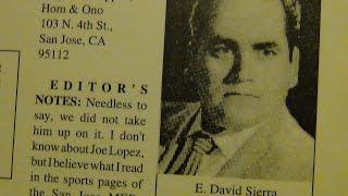 Chicano Writer Journalist David Sierra: El Excentrico Magazine Columnist 1956 Part 4/5  1/4/2015