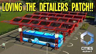 Making Best Use of NEW Mass Transit from the Detailers Patch in Cities Skylines 2!