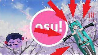 Playing Osu, song Ievan Polkka, Hatsune Miku!