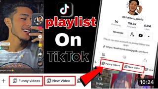 How to Create playlist on Tiktok | Tiktok playlist