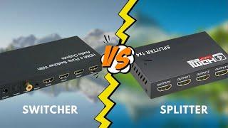 What is difference between HDMI Splitter and HDMI Switcher?