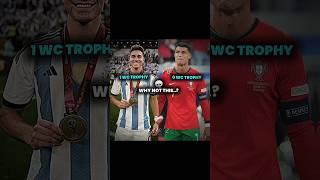 You can't compare with trophies  #football #edit #soccer #goat #messi #ronaldo #realmadrid #fifa