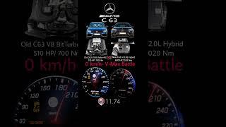 Mercedes AMG C63s E-Performance W206 680 HP vs Mercedes-AMG C63s 510 HP W205 #acceleration