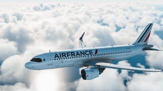 MSFS | Air France FBW Airbus A320 Full Flight TFFF - TFFR | HD