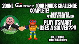 What Win Rate is Possible GG RNC 200s?! + Max Exploit Hand Breakdown Using A Solver