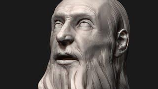 Sculpting Old Man Zbrush Timelapse