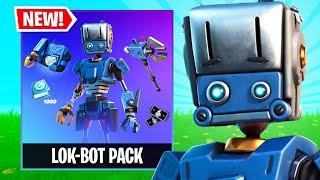 NEW LOK-BOT PACK Gameplay in FORTNITE! (STW Skin)