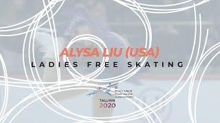 A. Liu | Ladies Free Skating | ISU World Junior Figure Skating Championships | #WorldJFigure