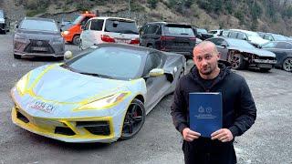 Вывозим из Грузии в Россию Chevrolet Corvette 6.2 литра. Обходим САНКЦИИ