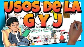  REGLAS de ORTOGRAFÍA ▶ USOS de la G y J para NIÑOS de PRIMARIA