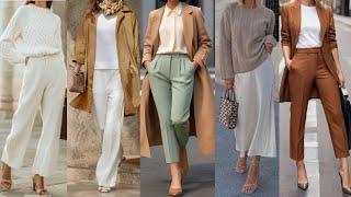 FINE AND ELEGANT FASHION 2025 SIMPLE AND ELEGANT LOOKS with TRENDY CLOTHES 2025