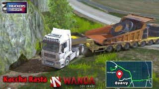 Mining Truck Parts Transport on a Rough Quarry Road |Truck Of Europe 3  Off-Road Challenge