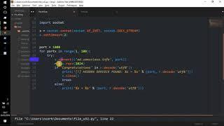 Python Tutorial - || Create a SIMPLE port scanner || Code Walk-through || Hacking/Info-Sec ||