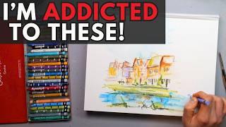 Urban Sketching With Crayons?!? 4 Rules for Loose and Joyful Art