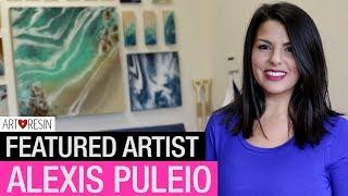 ArtResin Featured Artist - Alexis Puleio - Ocean Resin Flow Art