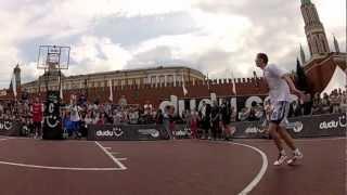 Slamdunk Contest on Red Square Moscow 2012 (slow motion)