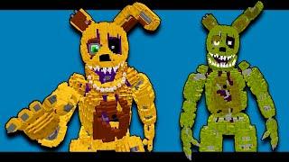 КОШМАРНЫЙ СПРИНГБОННИ И СПРИНГТРАП ФНАФ МАЙНКРАФТ Fnaf Minecraft Nightmare Springtrap springbonnie