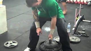 Adam T Glass 204 lbs finger lift with the FBBC Double Bastard