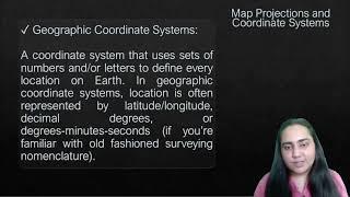 54.  Map Projections and Coordinate Systems in GIS