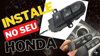 Como fazer a instalação do controle de volante Honda City, Fit e Civic