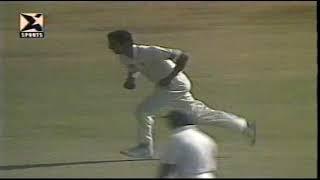 Wasim Akram Round the Wicket Off Stump Uprooted 3rd Test, Karachi, 1997