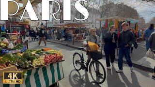 [Paris 4K 120 FPS HDR Walking Tour] Paris biggest Market with Selling Everything 11/March/2025