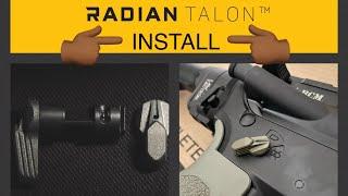 RADIAN TALON SAFETY SELECTOR (45/90) INSTALL (easy+detailed install)