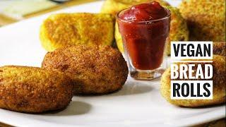 How to make Easy Bread Rolls at home || Vegan Recipe