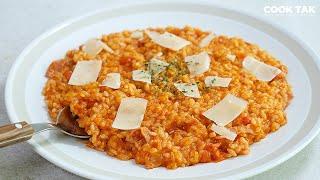 [Subtitles] Korean Rice Risotto :: Tomato Risotto Recipe