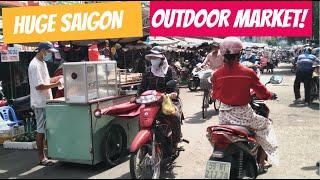 Saigon Vietnam HUGE Outdoor Market - Ho Chi Minh City District 5