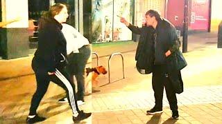 GYPSY TRAVELLER GIRL GOES BARE KNUCKLE ON HARD MAN  ( PART 1 )