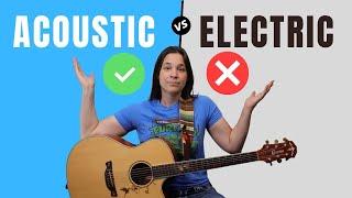 PROS & CONS - Acoustic VS Electric Guitar For Beginners