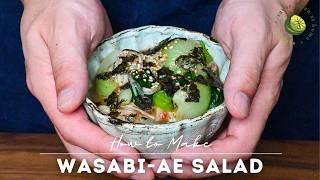 Enoki Mushroom & Bok Choy Salad with Ume Wasabi Twist!
