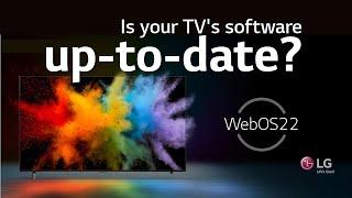 [LG WebOS 22 TV] Update Software | LG WebOS TV | WebOS 2022 | TV up-to-date