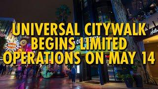 Universal Citywalk Reopening Limited Operations on May 14 | Universal Orlando