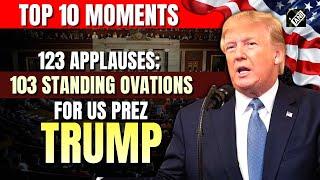 123 Applause breaks, 103 standing ovations, here are best moments from Trump’s speech at US Congress