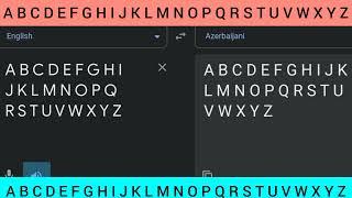 abc kids learn Translation English To Azerbaijani Language
