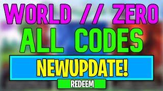 New World Zero Codes | Roblox World Zero Codes (June 2024)