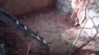 Building a root cellar.