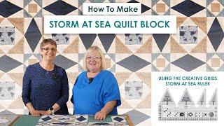 Storm At Sea Quilt Block  Genius quilting and sewing hacks for making this clever illusion quilt!