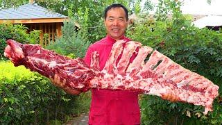 HUGE Beef Ribs and Tendons Cooked with CRAZY Spicy Chili, Can’t fit in One Pot!| Uncle Rural Gourmet