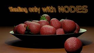 Strawberry shading with nodes in Blender 2.82 (shader editor- procedural)