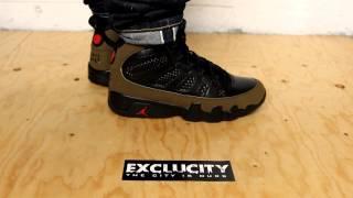 AIR JORDAN RETRO 9 "OLIVES"- ON FEET EDITION @ EXCLUCITY