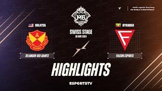 Selangor Red Giants vs Falcon Esports HIGHLIGHTS M6 World Championship | FCON vs SRG ESPORTSTV