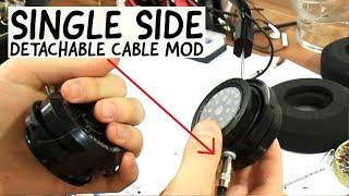 Grado SR headphones single side detachable cable MOD DIY