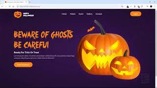 Responsive Halloween Website Design Using HTML CSS And JavaScript