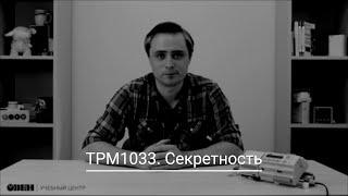 ТРМ1033 Секретность