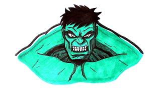 How to draw the Hulk | Drawing Hulk | Drawing lessons