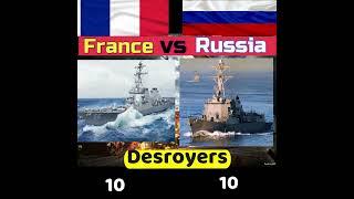 Russia vs France Navy Force Power #army #russia #france #europe #world #shorts #trending #asia #navy